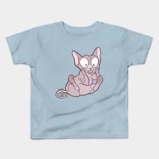 Oh My - White Sphynx Kids T-Shirt